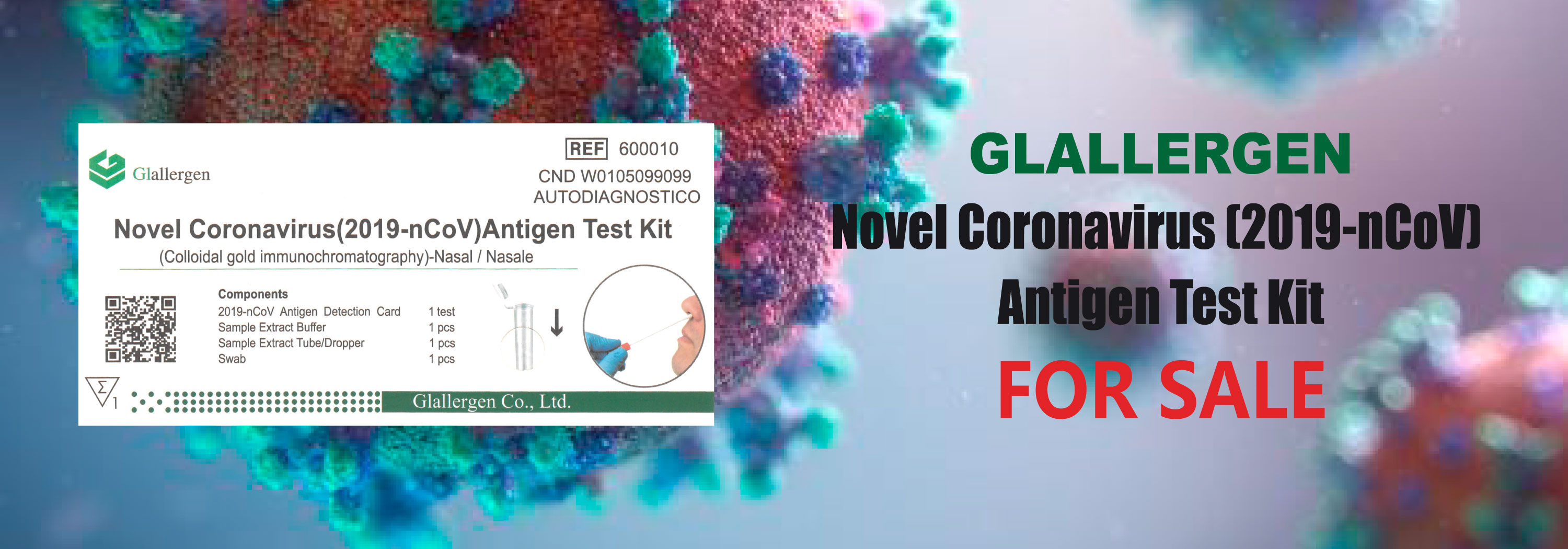 Glallergen Coronavirus (2019 nCoV) Antigen Test Kit